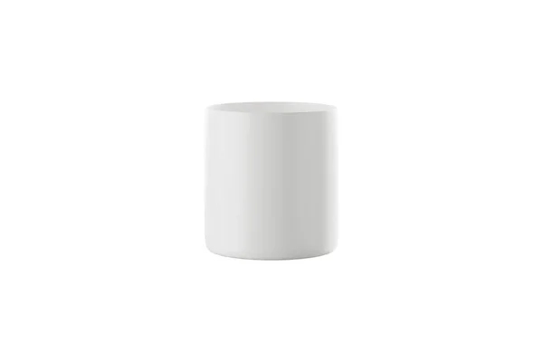 White Ceramic Cup Mug White Background Rendering — ストック写真