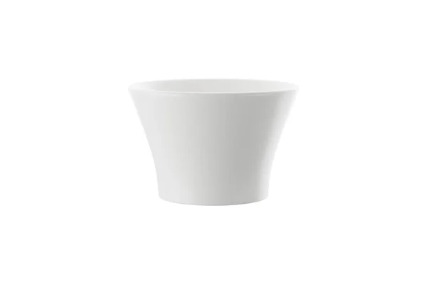 Біла Керамічна Чашка Або Кухоль Білому Тлі Візуалізація — стокове фото
