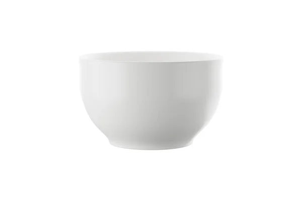 White Ceramic Cup Mug White Background Rendering — 图库照片