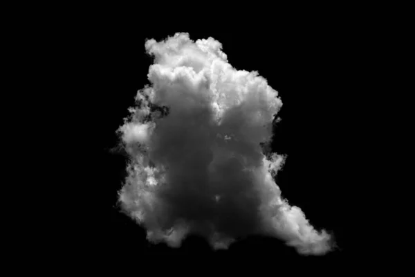 Separate white clouds on a black background have real clouds. White cloud isolated on a black background realistic cloud. white fluffy cumulus cloud isolated cutout on black background