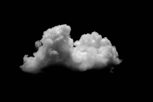 Отдельные Белые Облака Черном Фоне Имеют Реальные Облака Белое Облако — стоковое фото