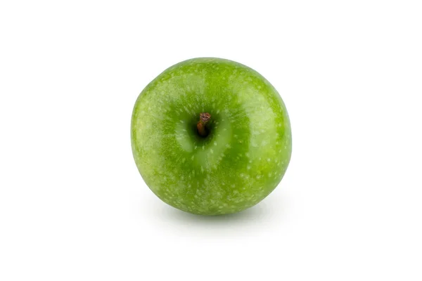 Φρέσκο Πράσινο Μήλο Απομονωμένο Λευκό Φόντο — Φωτογραφία Αρχείου