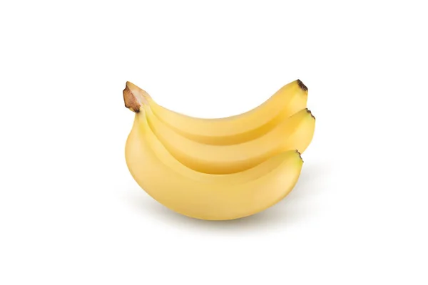 Banan Isolerad Vit Bakgrund — Stockfoto