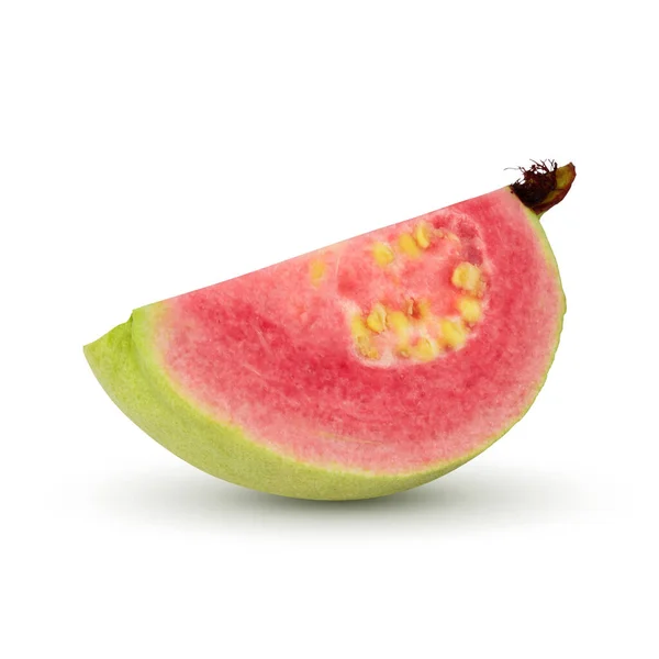 Guava Frutto Tropicale Con Polpa Succosa Rosa Forte Aroma Dolce — Foto Stock