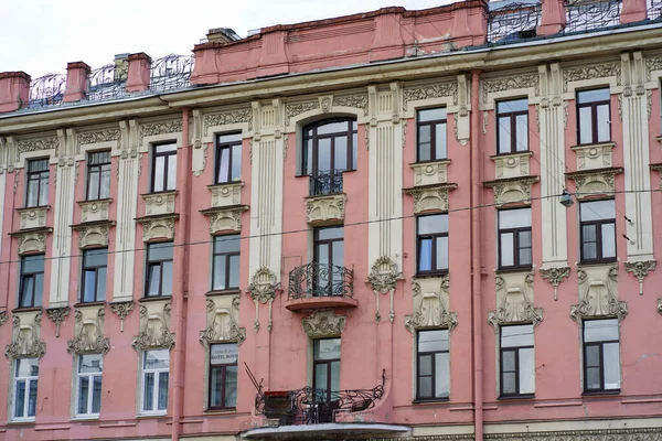 2021 Rusia San Petersburgo Edificio Arquitectura Terraplén Del Río Fontanka — Foto de Stock