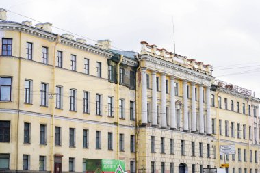 07.01.2021 Rusya St. Petersburg. Mimarlık. Fontanka seti. Nehirler ve kanallar turu.