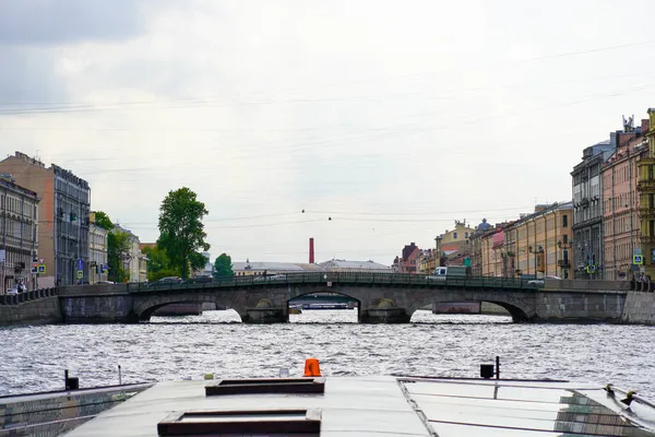 2021 Russie Saint Pétersbourg Architecture Bâtiment Remblai Fontanka Tour Des — Photo
