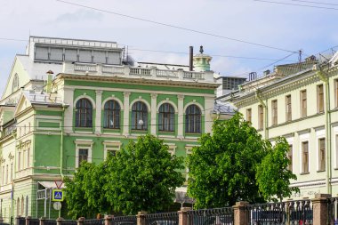 07.01.2021 Rusya St. Petersburg. Mimarlık. Fontanka seti. Nehirler ve kanallar turu.