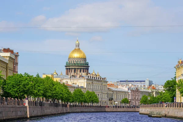 2021 Росія Санкт Петербург Будівельна Архітектура Банк Фонтанки Подорож Річками — стокове фото
