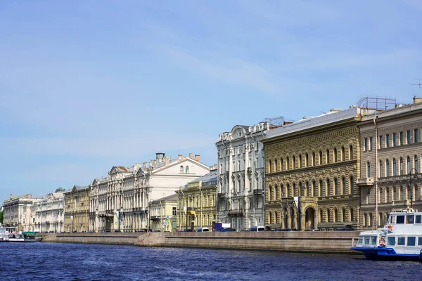 2021 Russia Petersburg Building Architecture Fontanka Embankment Tour Rivers Canals — Stock Photo, Image