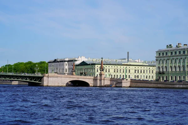2021 Russia Petersburg Building Architecture Fontanka Embankment Tour Rivers Canals — Stock Photo, Image