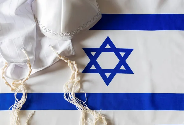 Tallit Katan Jiddisch Ashkenazic Hebrew Tallis Koton Klein Tallit Een — Stockfoto