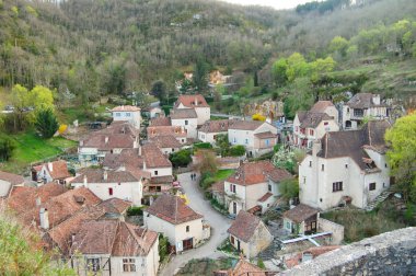 görünümü bir ortaçağ köyü