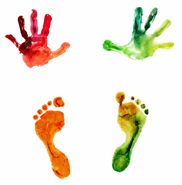 Handprint and footprint Stock Photos, Royalty Free Handprint and footprint Images Depositphotos