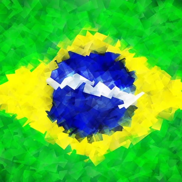 Hintergrund der brasilianischen Flagge — Stockvektor