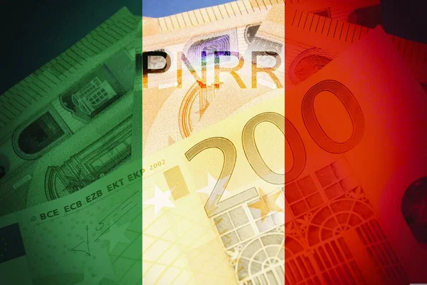 Pnr の記号を持つヨーロッパの銀行券資金援助の概念 — ストック写真