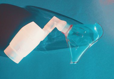 Close up of a Cpap mask concept of cure for respiratory disease.