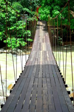Askılı ahşap köprü
