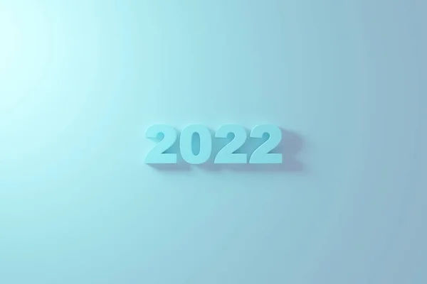 Numero 2022 Sfondo Astratto Colori Puliti Felice Anno Nuovo Concetto — Foto Stock