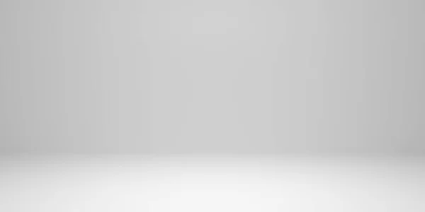 スポットライト効果のある灰色の抽象的な背景空の部屋のパノラマ グラフィックアートデザイン — ストック写真