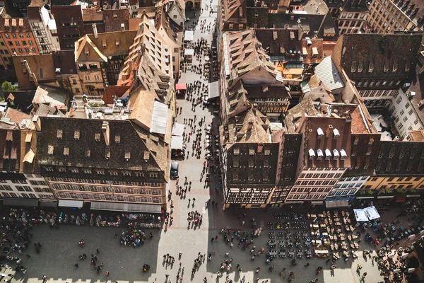 Strasbourg házak. Franciaország. — Stock Fotó