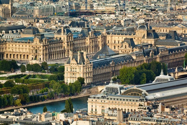 Scenic view from the top of the Eiffel Tower. Paris, France. — Stock Photo, Image