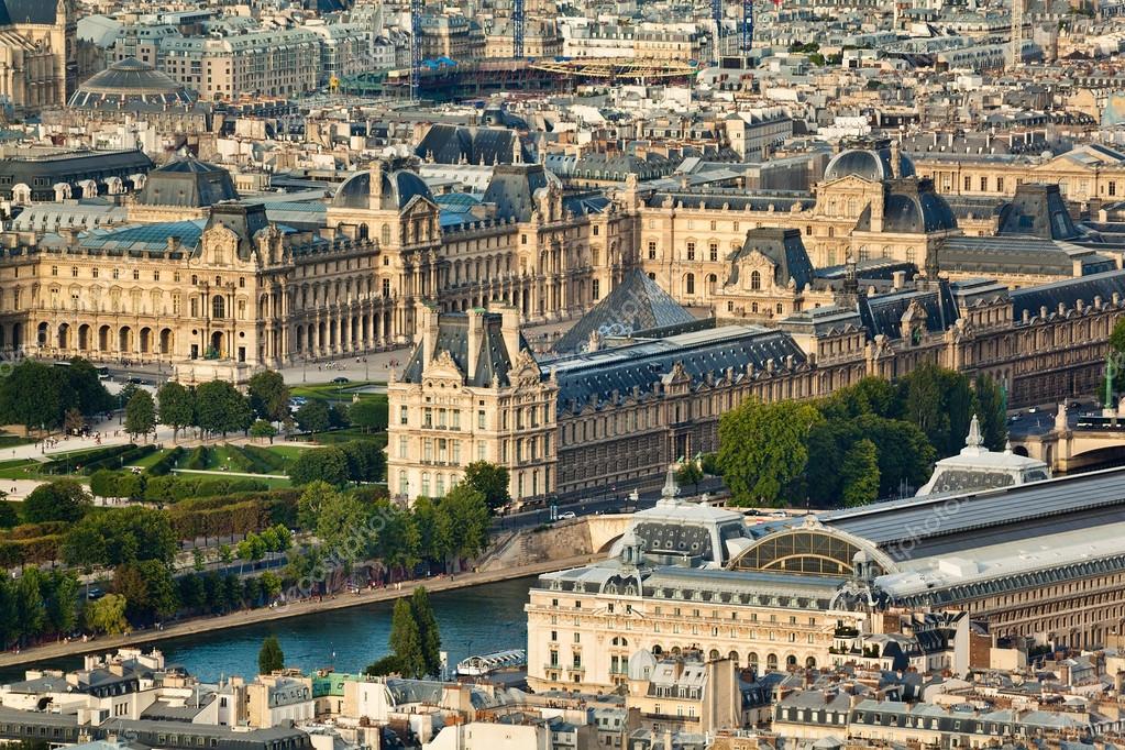 Scenic view from the top of the Eiffel Tower. Paris, France. Stock Editorial Photo © thug1747