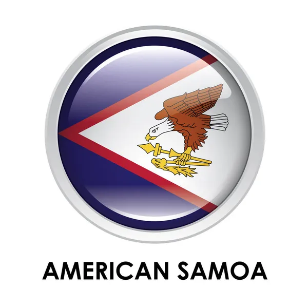 Flag American Samoa — Stock Photo, Image