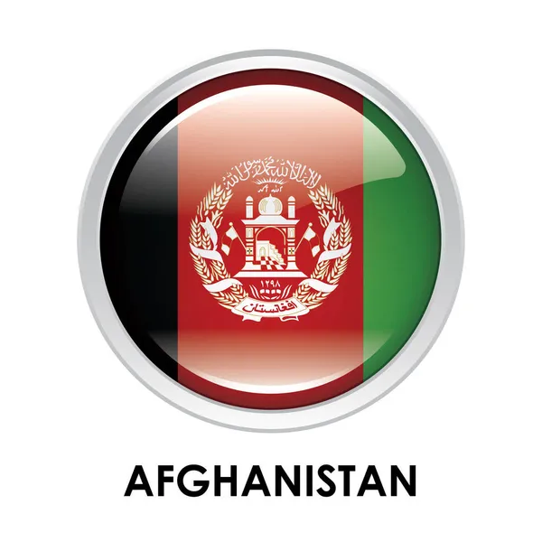 Afghanistans Runda Flagga — Stockfoto