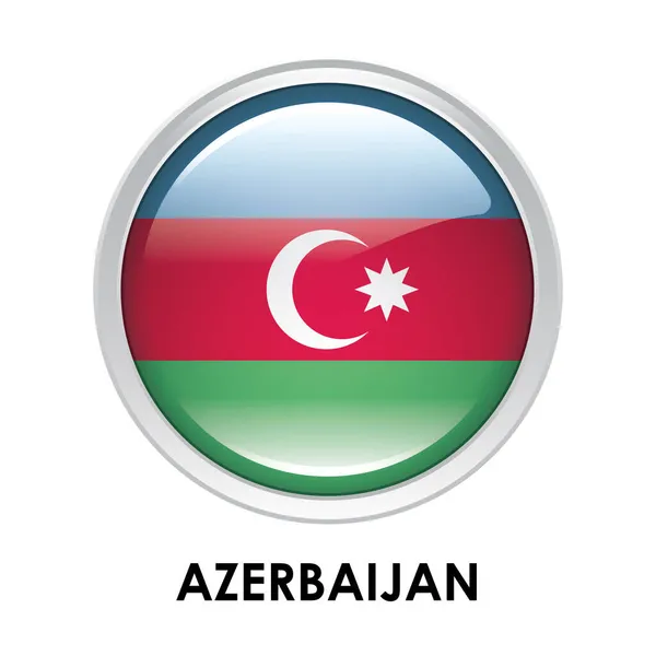阿塞拜疆的圆旗 — 图库照片