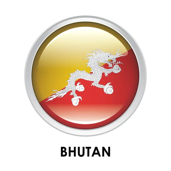Kerek Bhutáni Lobogó — Stock Fotó