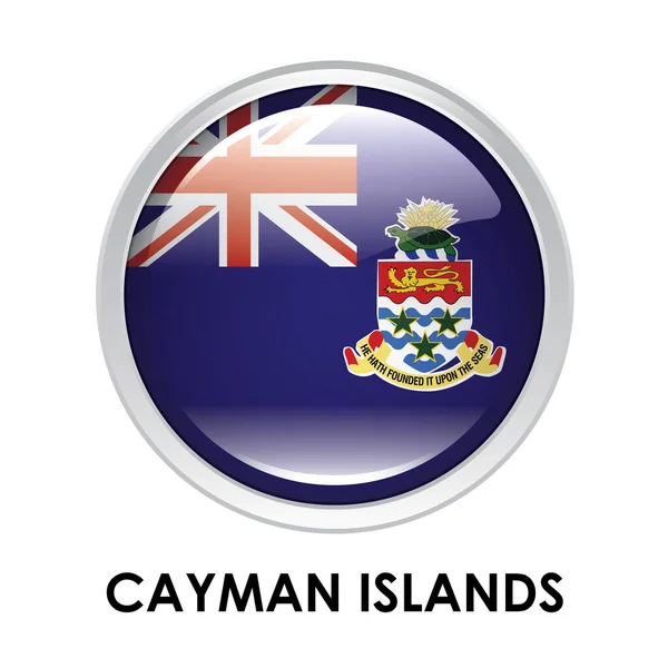 Cayman Adaları Yuvarlak Bayrağı — Stok fotoğraf