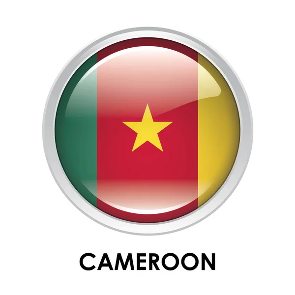 Drapeau Rond Cameroun — Photo