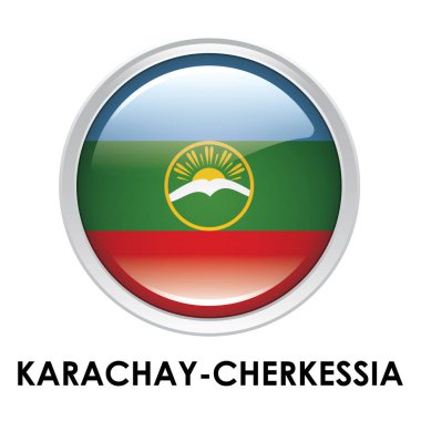 Karachay-Cherkessia 'nın yuvarlak bayrağı