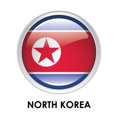 Yuvarlak Kuzey Kore bayrağı