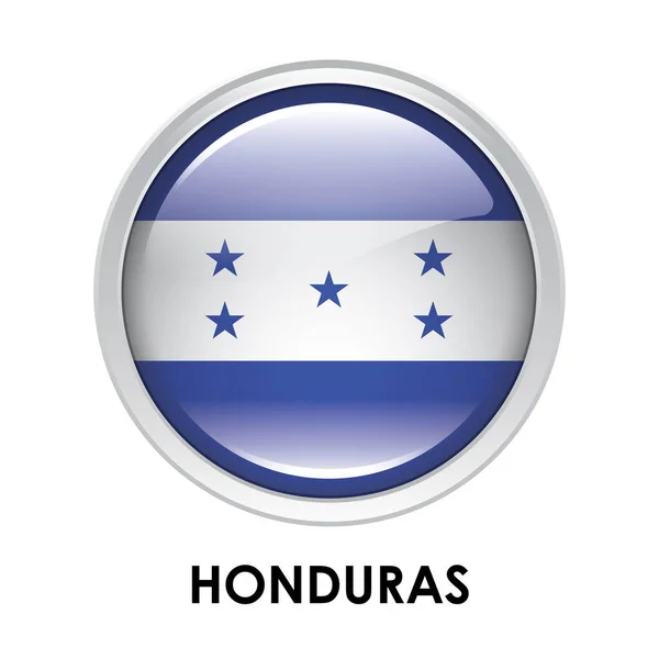 Bandeira Redonda Honduras — Fotografia de Stock