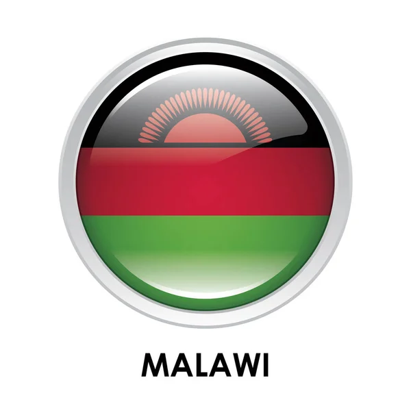 Круглий Прапор Малаві — стокове фото