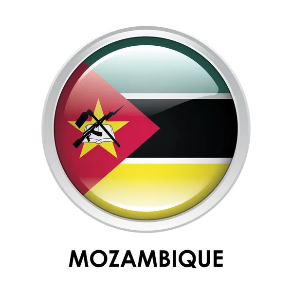 Mozambik Kerek Lobogója — Stock Fotó