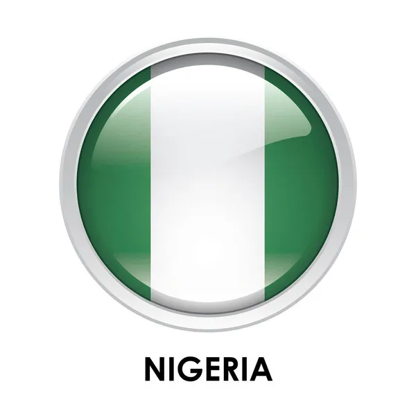 Nigerianische Flagge — Stockfoto