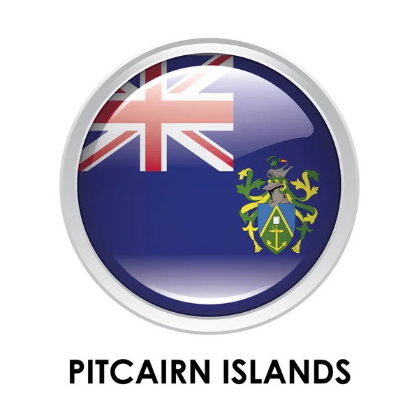 Pitcairnöarnas Runda Flagga — Stockfoto