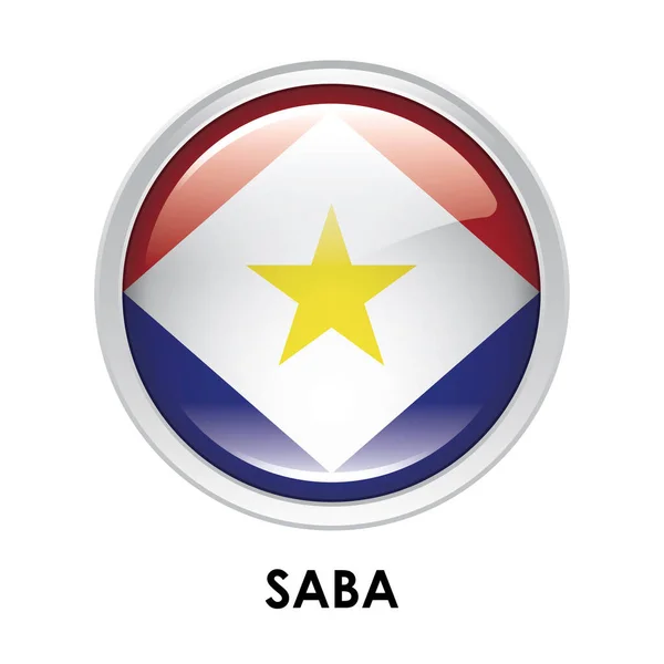 Flag Saba — Stock Photo, Image