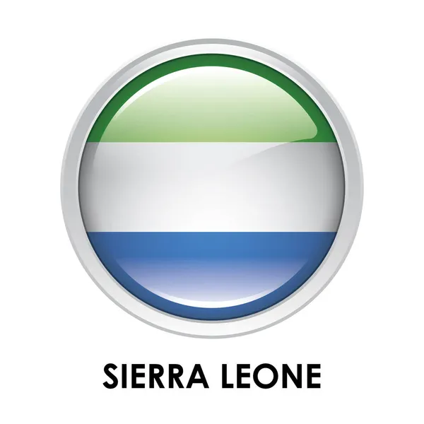 Sierra Leone Kerek Lobogója — Stock Fotó