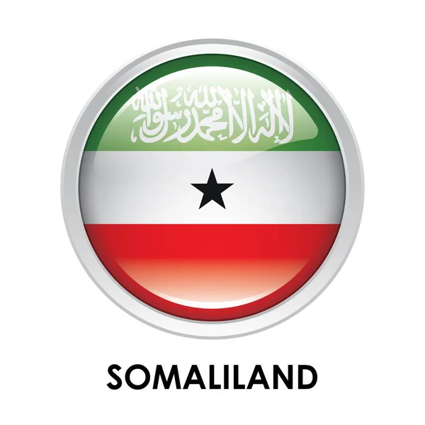 Ronde Vlag Van Somaliland — Stockfoto