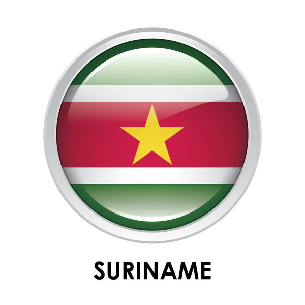 Suriname Kerek Lobogója — Stock Fotó