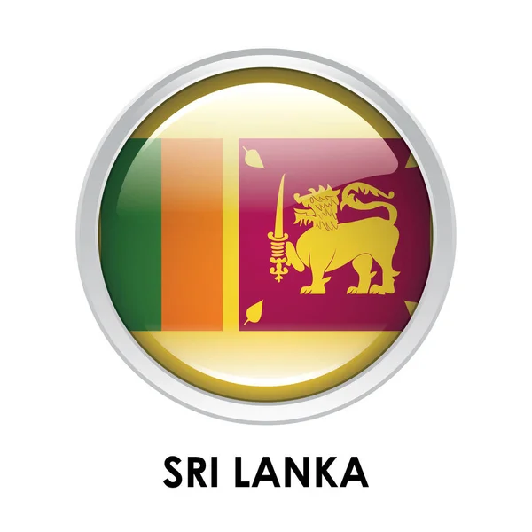 Srí Lanka Kerek Lobogója — Stock Fotó