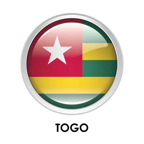 Togo Kerek Lobogója — Stock Fotó
