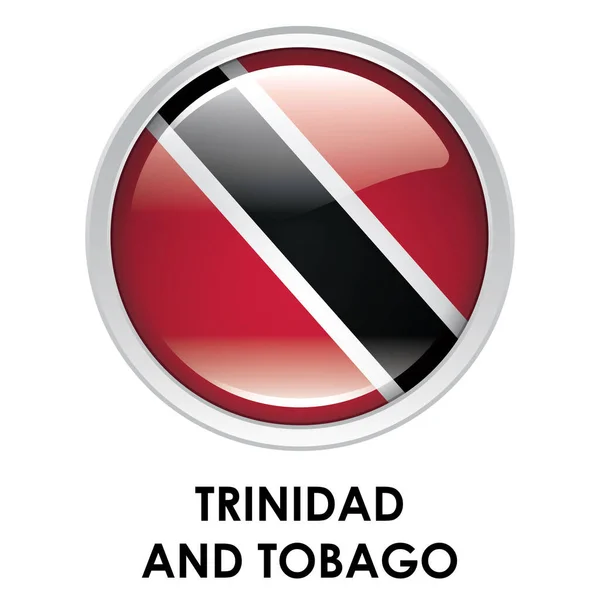 Круглий Прапор Тринідаду Тобаго — стокове фото