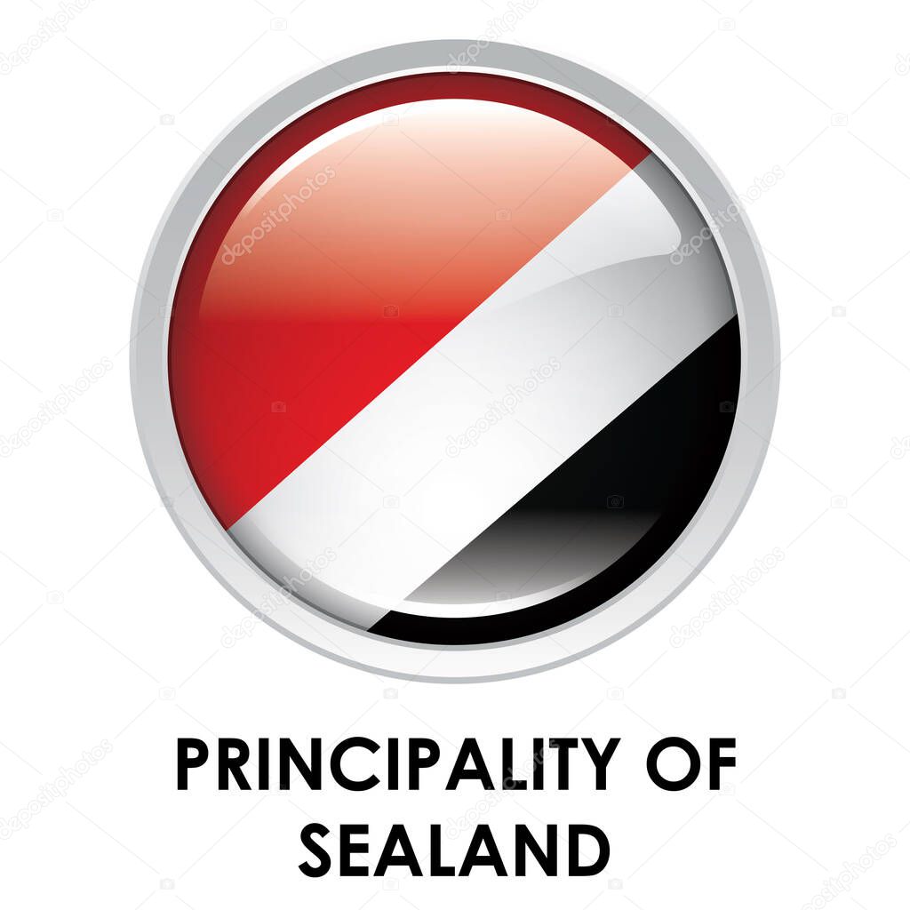 Round flag of Principality Of Sealand