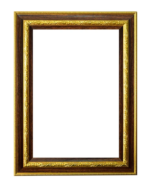 Quadro Retangular Para Pinturas Fotografias Isolado Sobre Fundo Branco — Fotografia de Stock