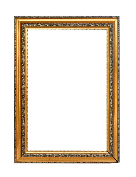 Marco Rectangular Para Las Pinturas Fotografías Aislado Sobre Fondo Blanco — Foto de Stock